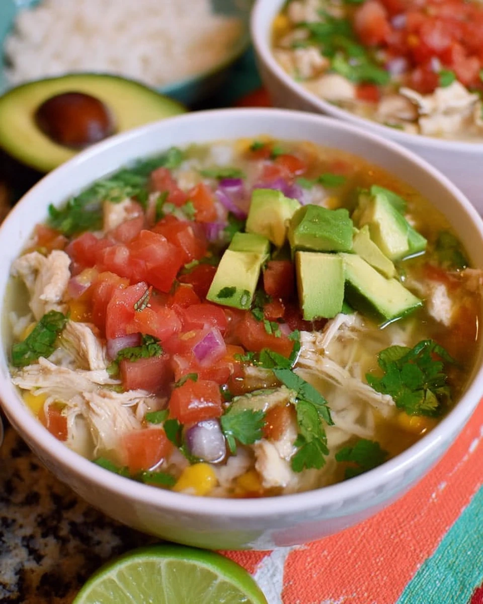Slow Cooker Mexican Chicken Lime Soup