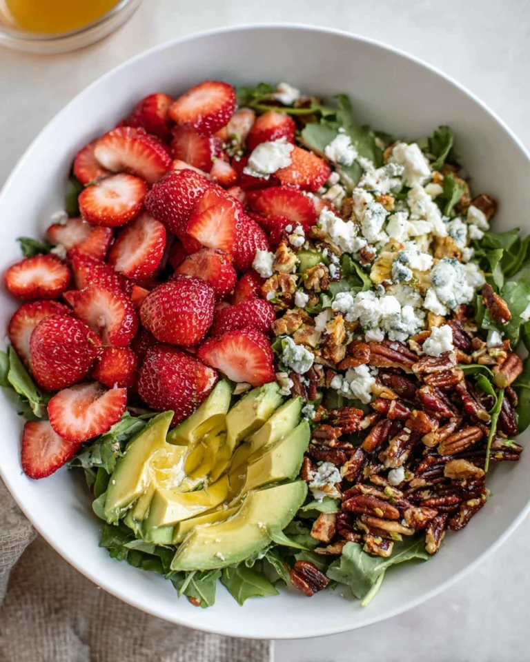 Strawberry Crunch Salad with Champagne Vinaigrette