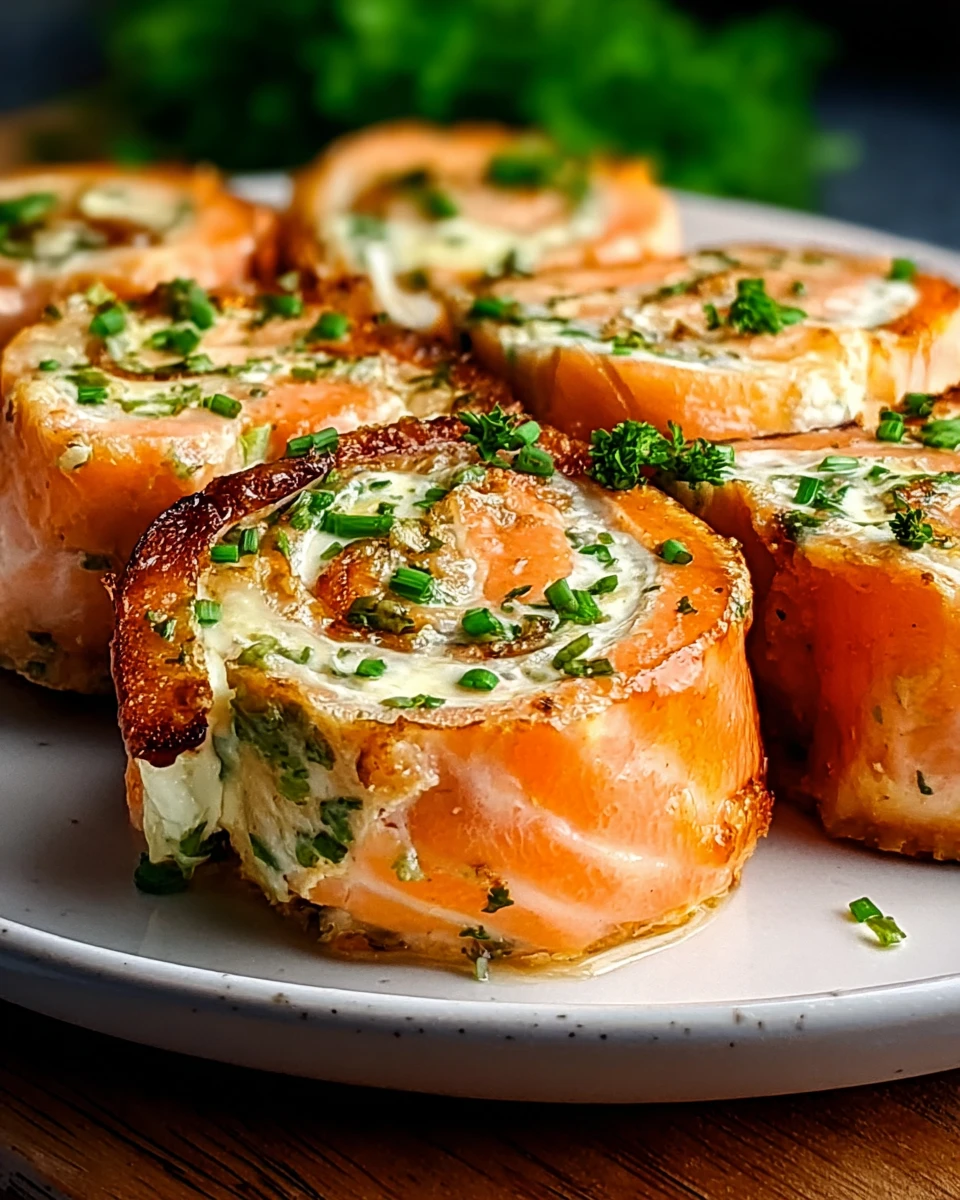 Stuffed Salmon Pinwheels