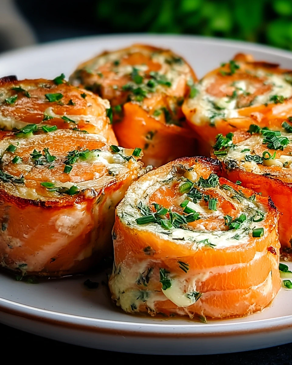 Stuffed Salmon Pinwheels