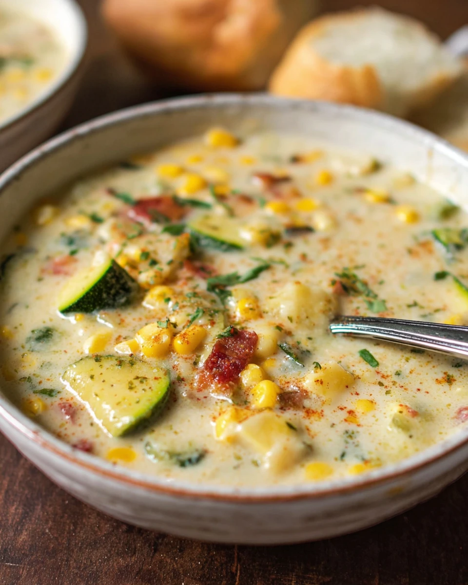 Summer Corn and Zucchini Chowder
