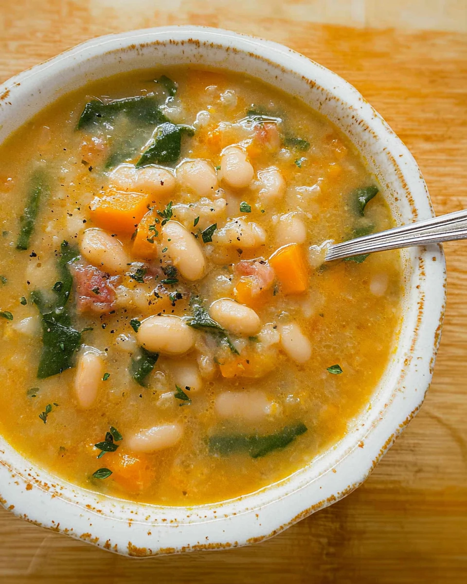 THE BEST WHITE BEAN SOUP