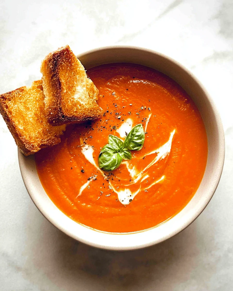 Tomato Soup with Fresh Tomatoes