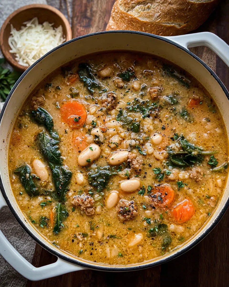 Easy Tuscan White Bean Soup