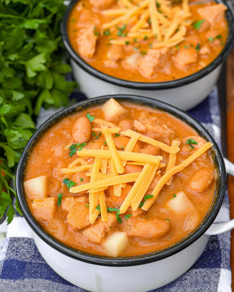 White Cheddar Apple Chicken Chili