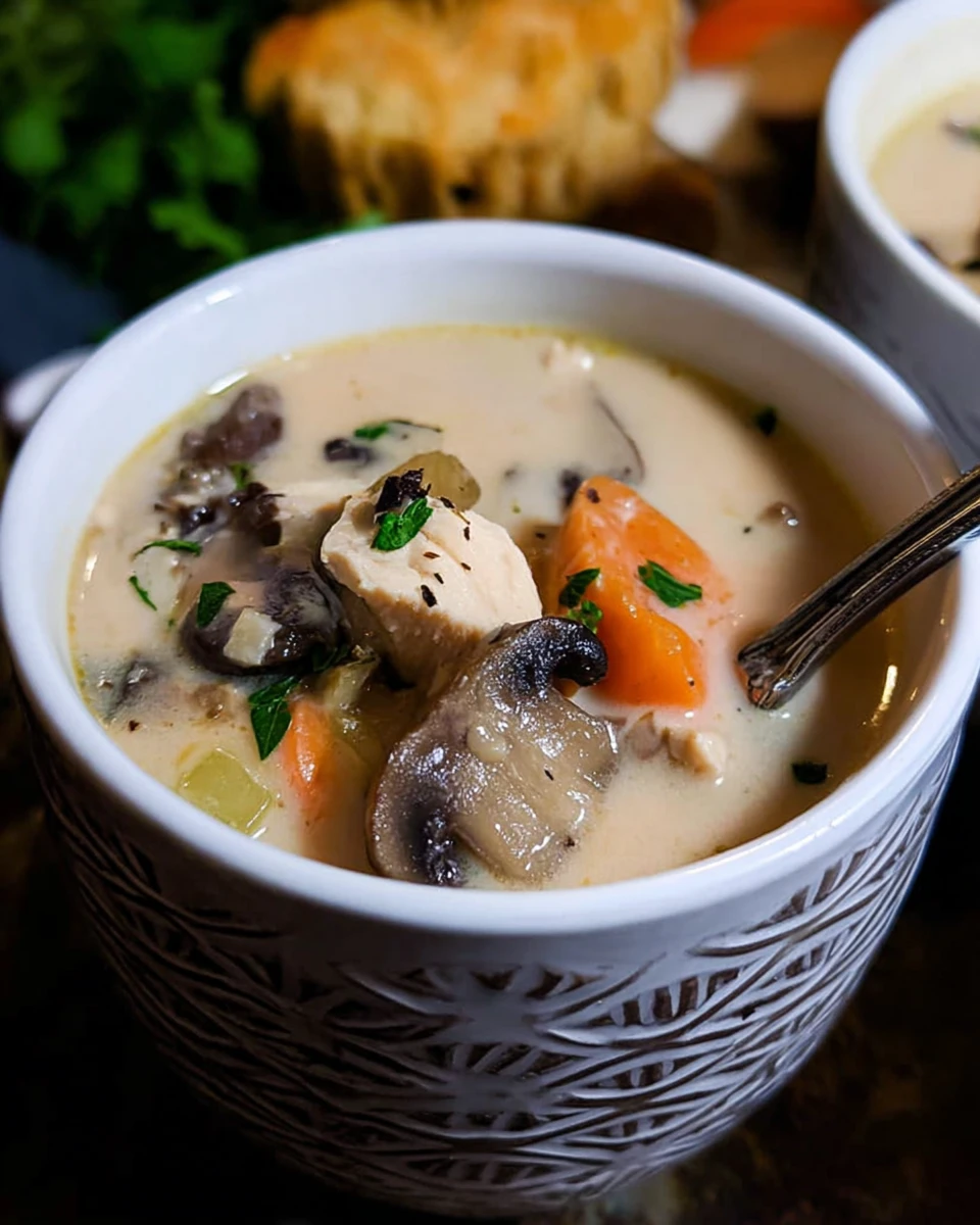 30 Minute Chicken Mushroom Soup