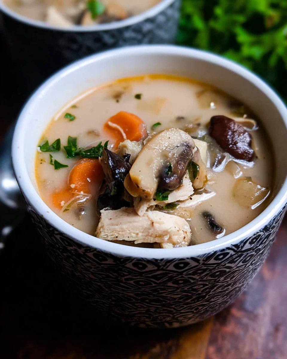 30 Minute Chicken Mushroom Soup