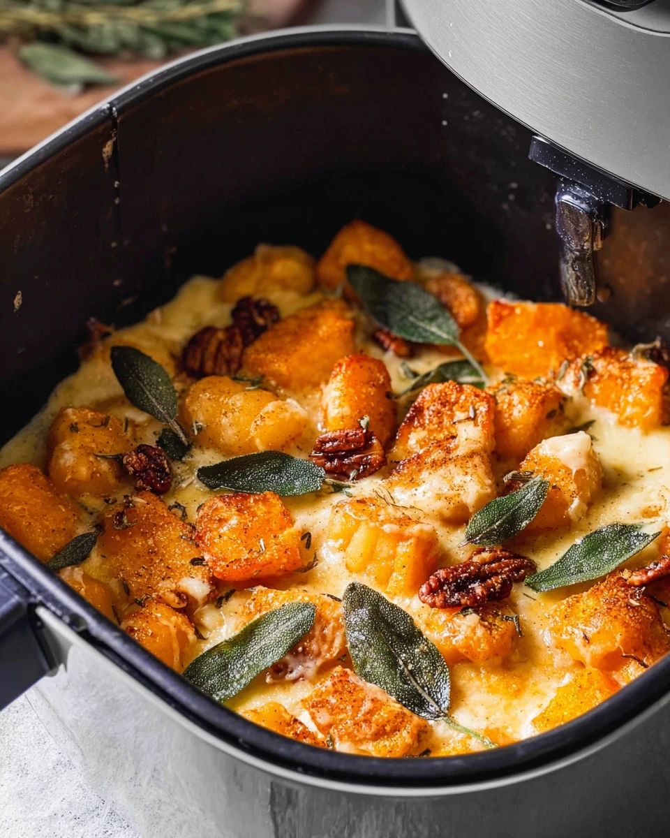 Air Fryer Pumpkin Gnocchi Bake