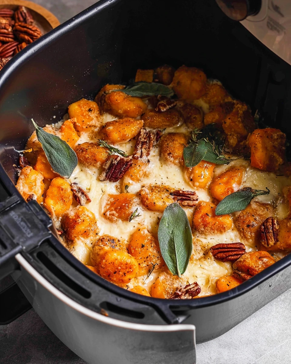 Air Fryer Pumpkin Gnocchi Bake