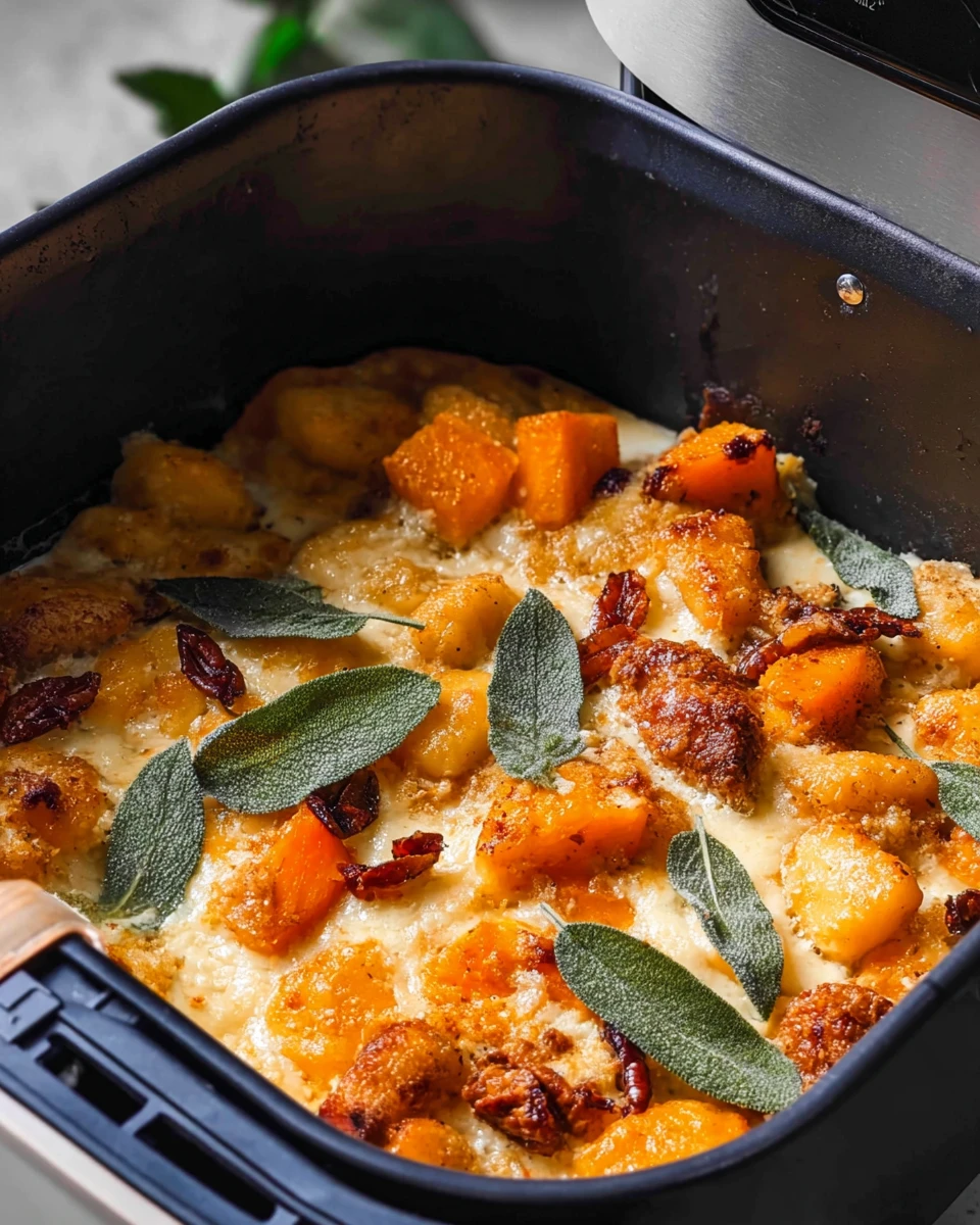 Air Fryer Pumpkin Gnocchi Bake