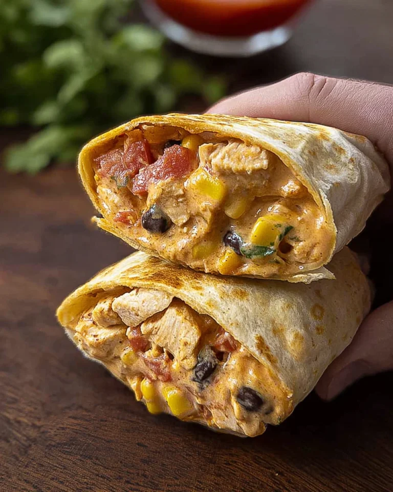 Air Fryer Southwest Chicken Burritos