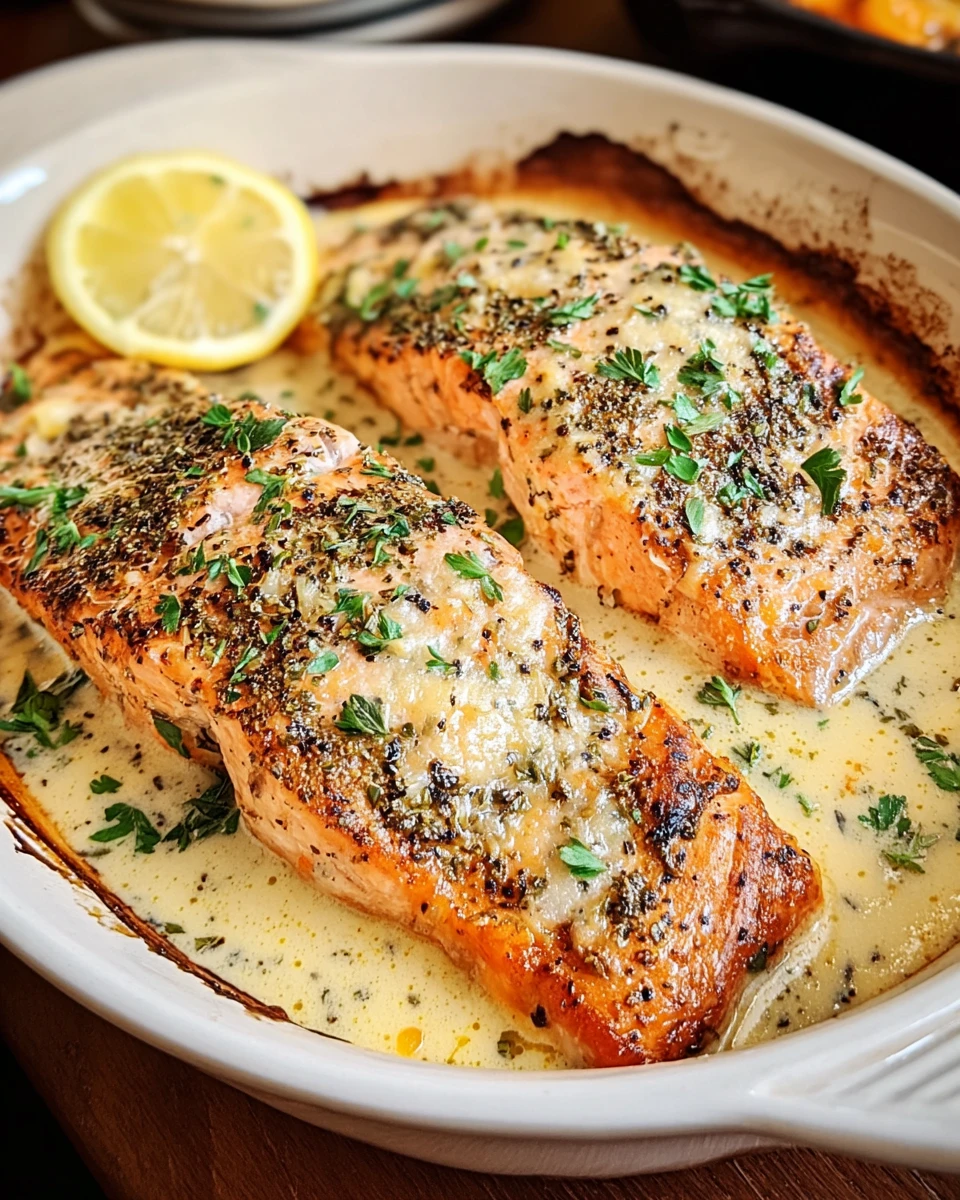 Baked Boursin Salmon