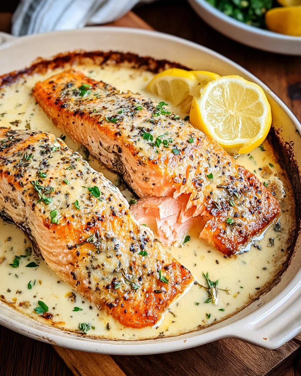 Baked Boursin Salmon