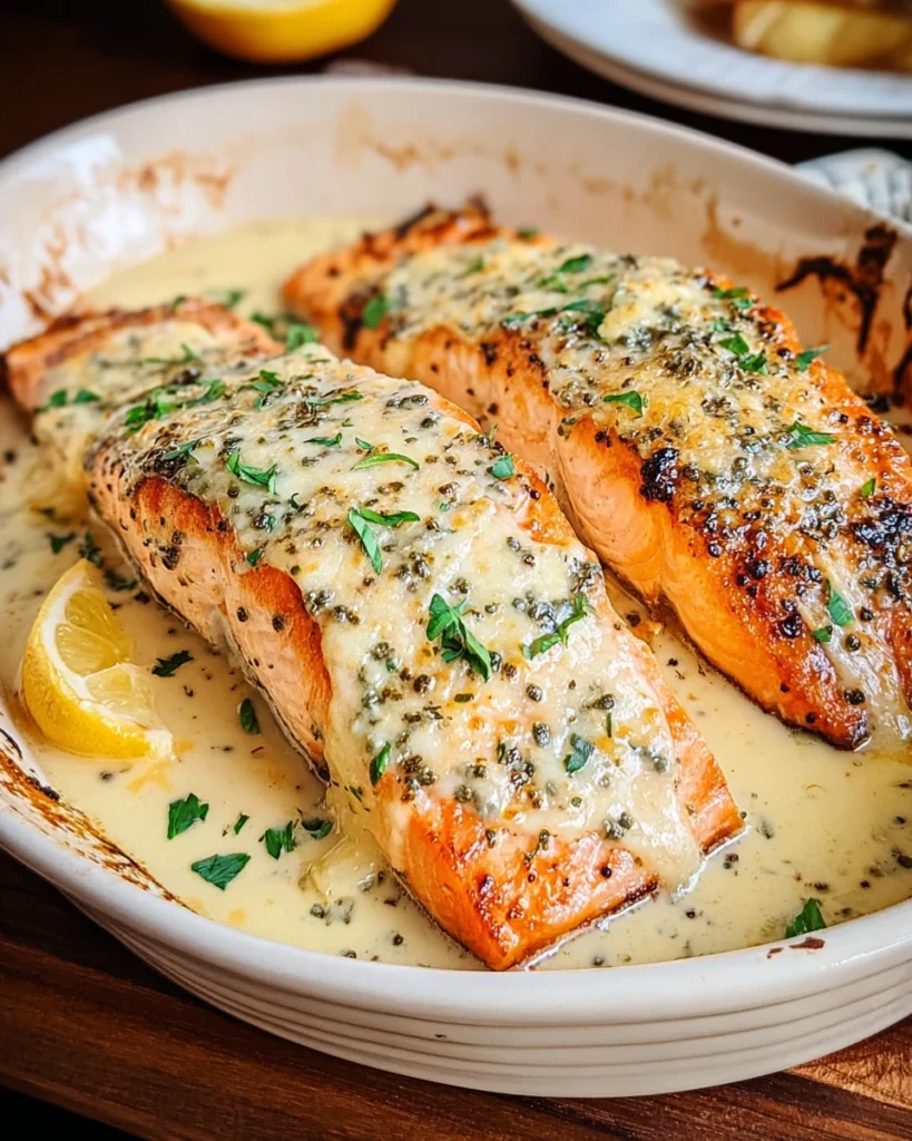 Baked Boursin Salmon