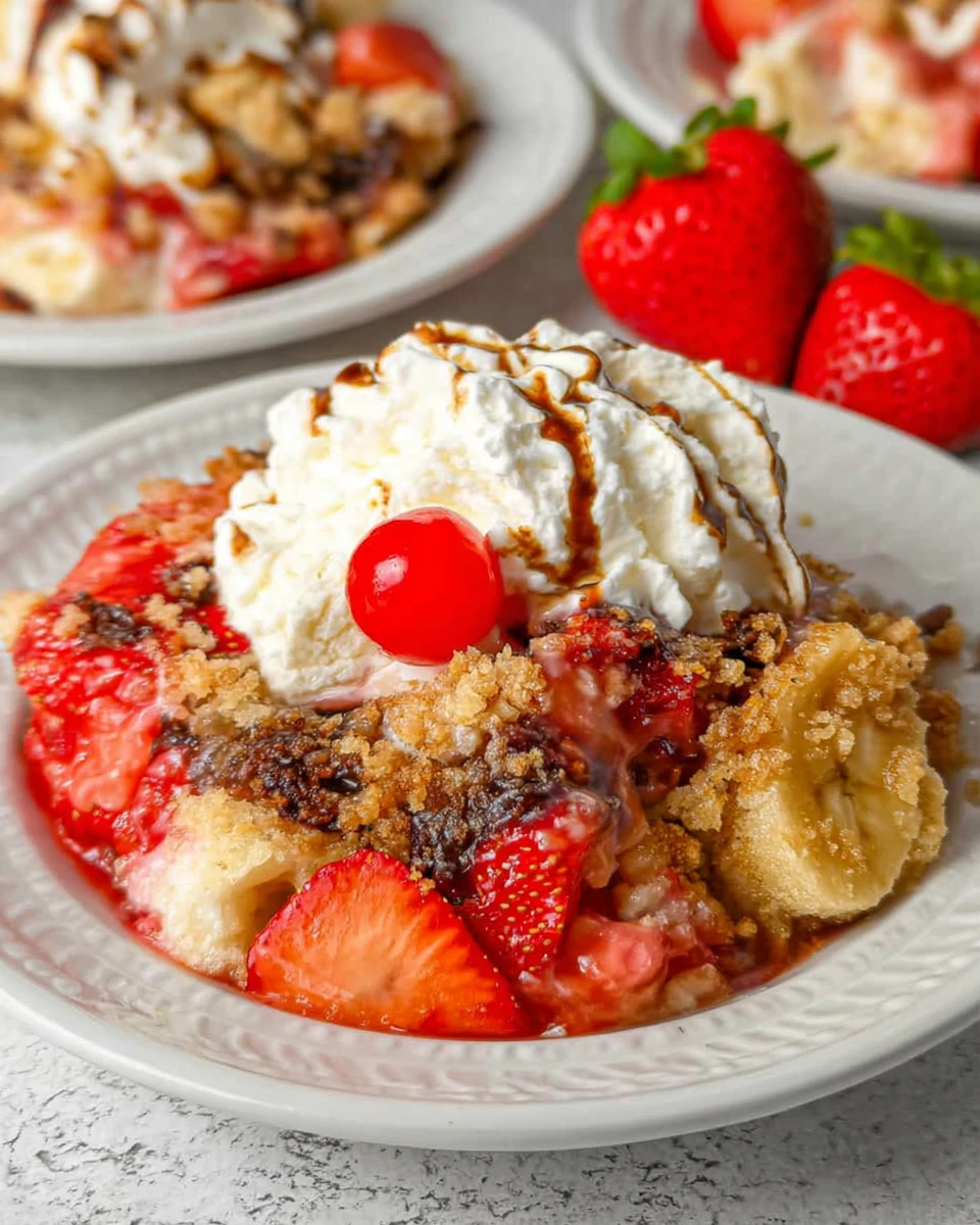 Banana Split Dump Cake