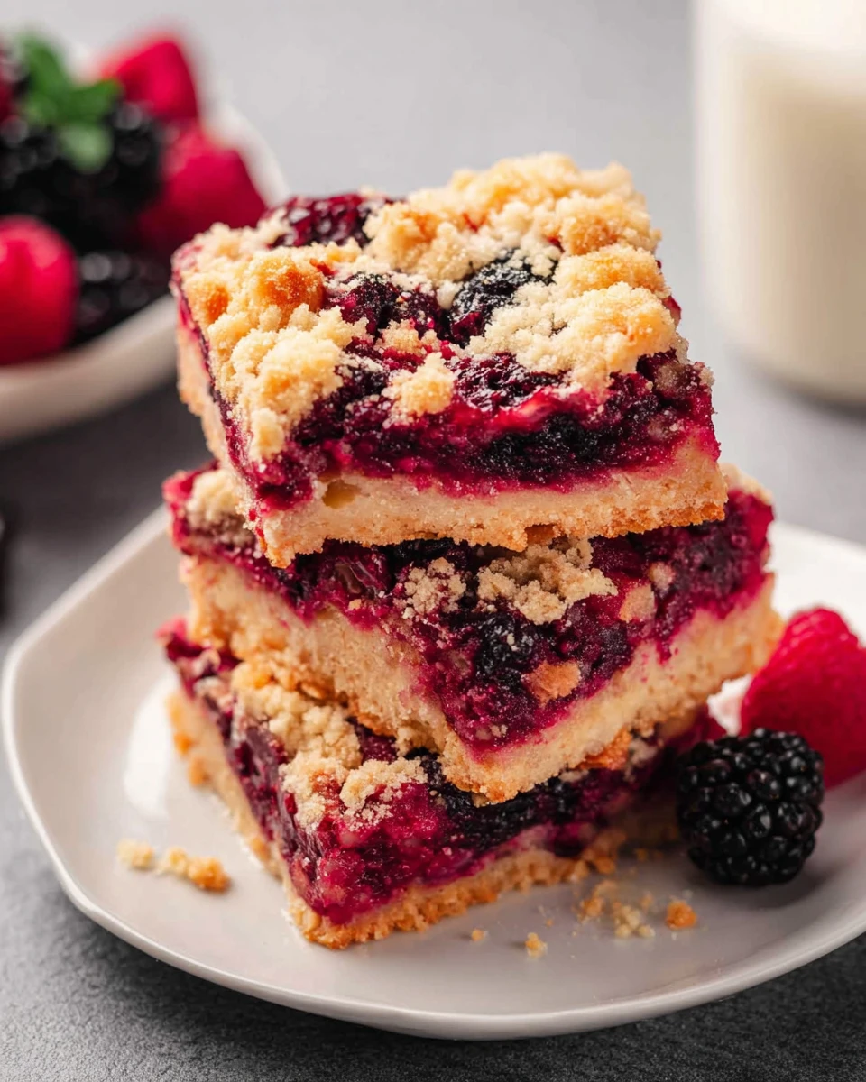 Blackberry Pie Bars