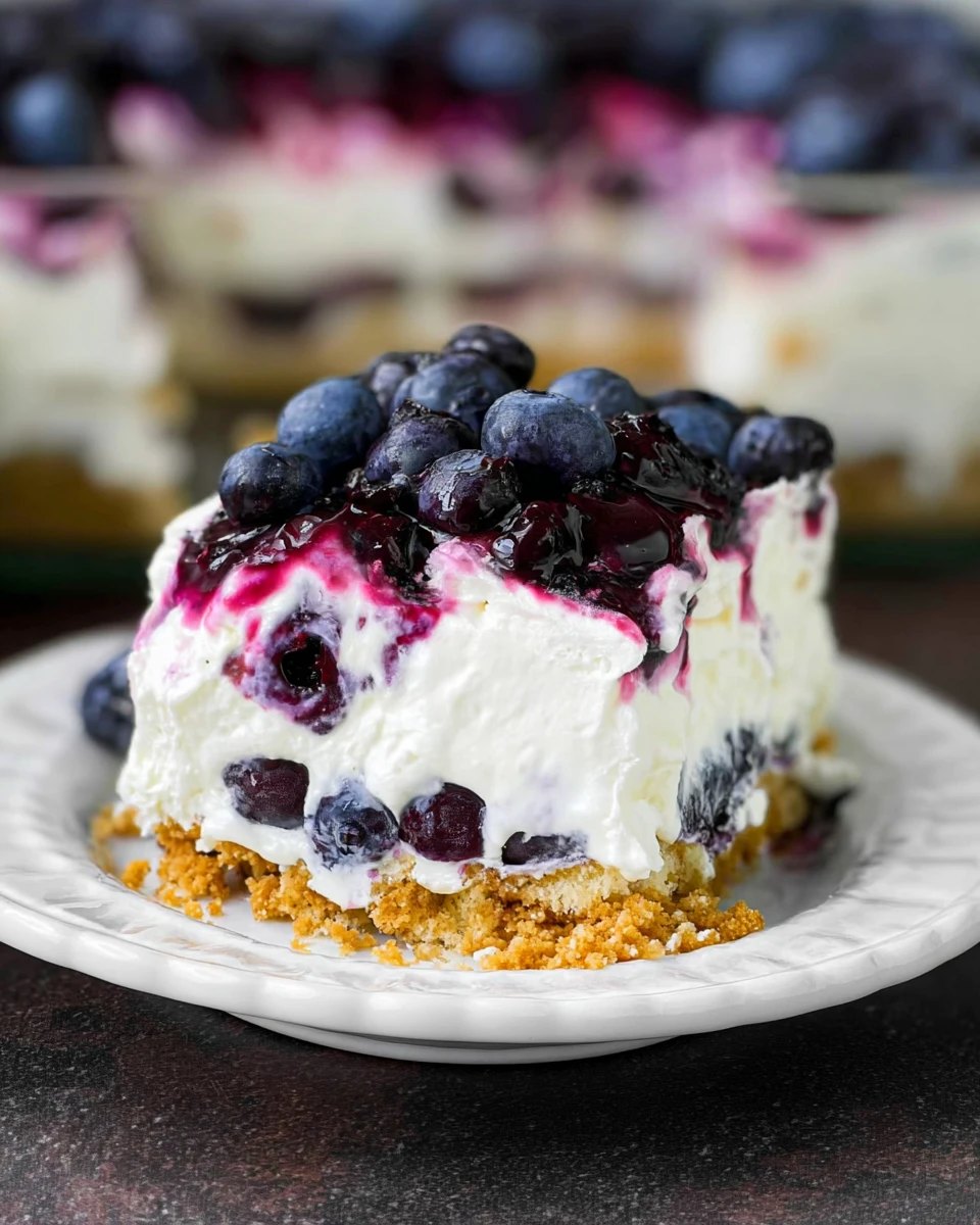Blueberry Delight Lush Dessert