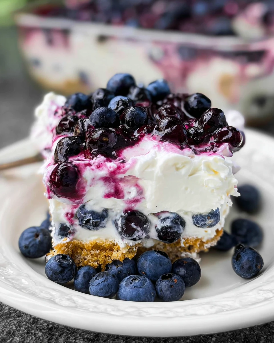 Blueberry Delight Lush Dessert