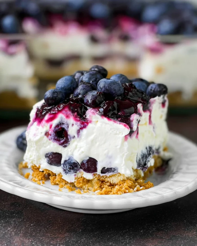 Blueberry Delight Lush Dessert