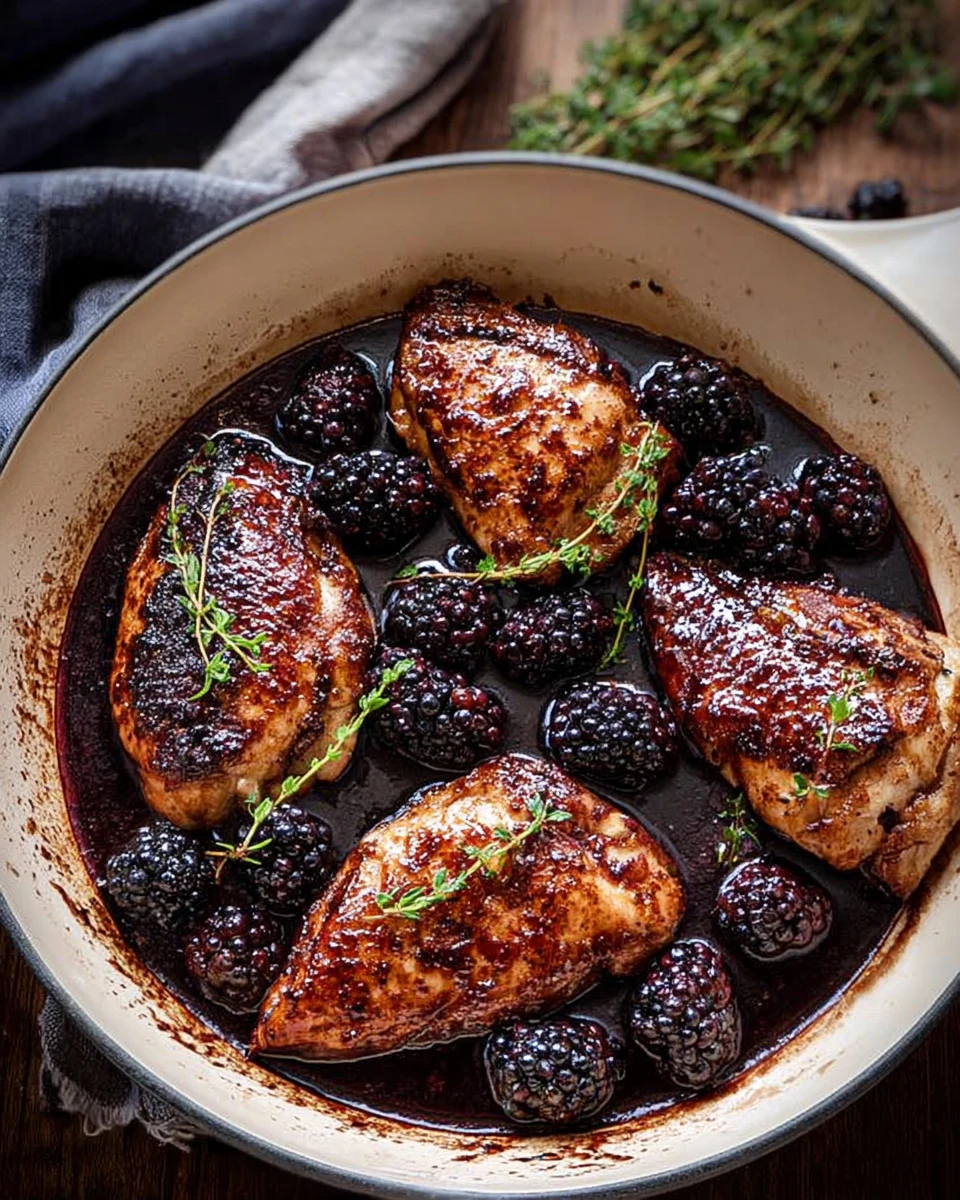 Bourbon Blackberry Chicken