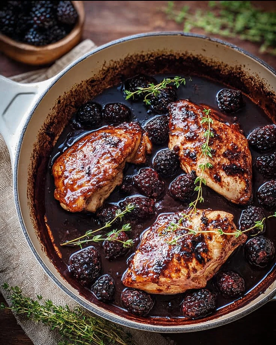 Bourbon Blackberry Chicken