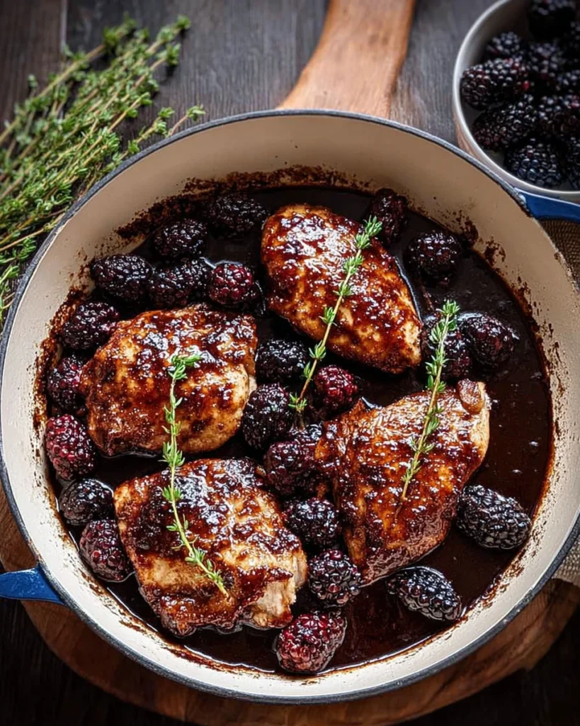 Bourbon Blackberry Chicken