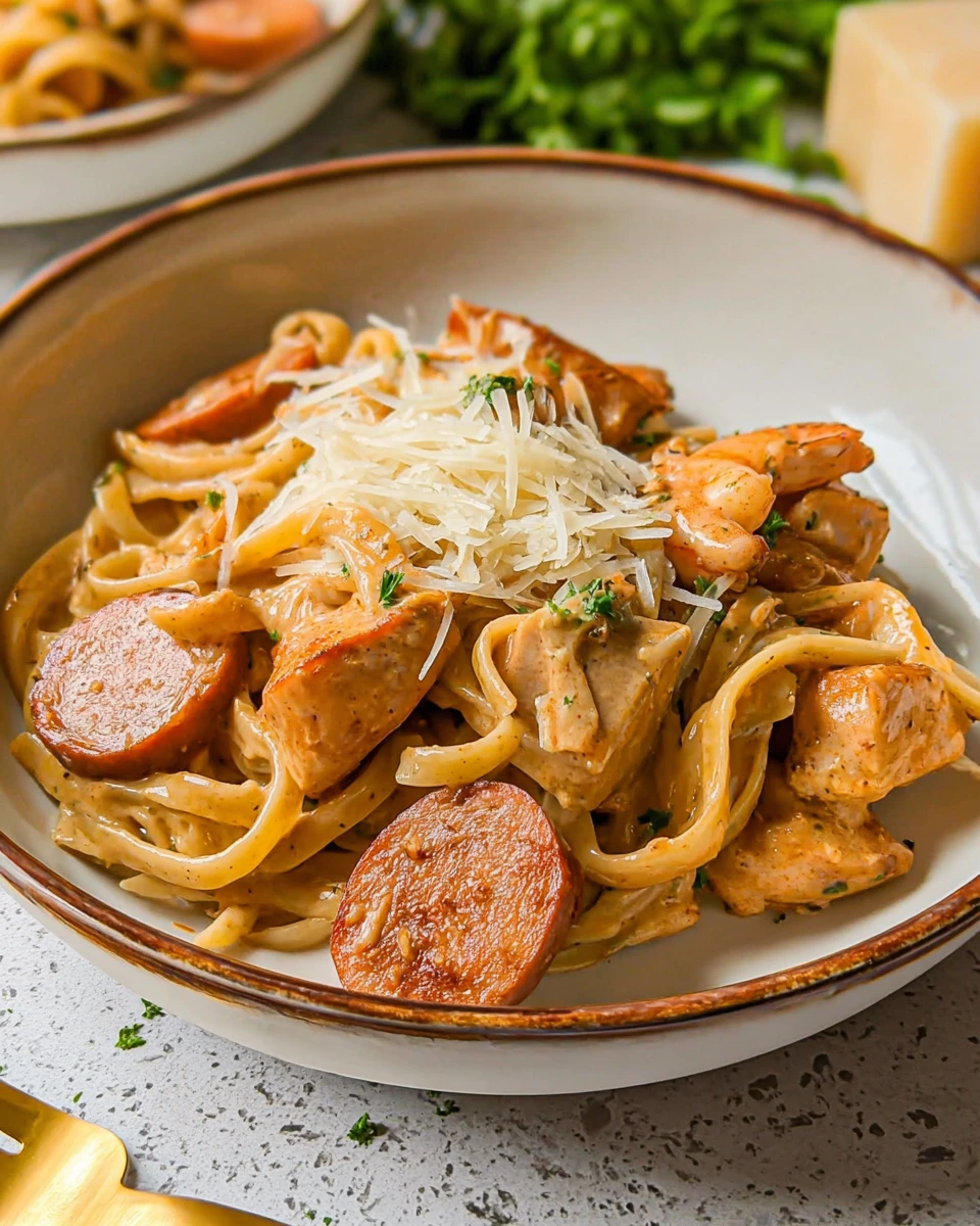 Cajun Pasta with Sausage, Shrimp & Chicken