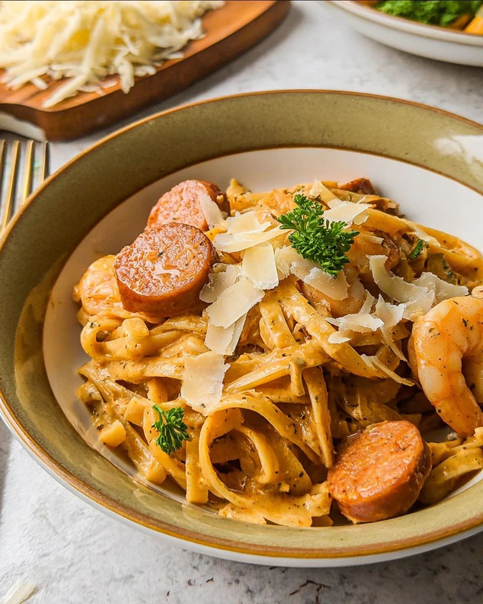 Cajun Pasta with Sausage, Shrimp & Chicken