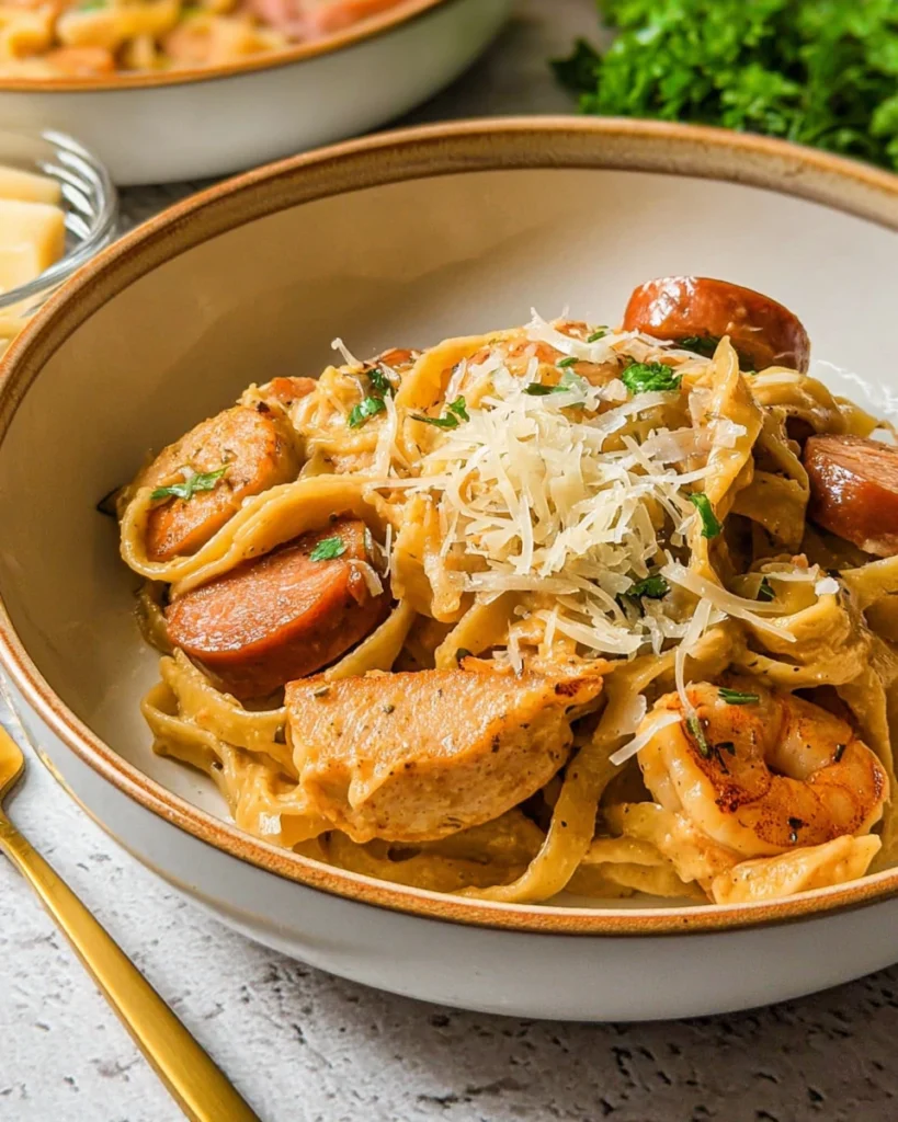 Cajun Pasta with Sausage, Shrimp & Chicken