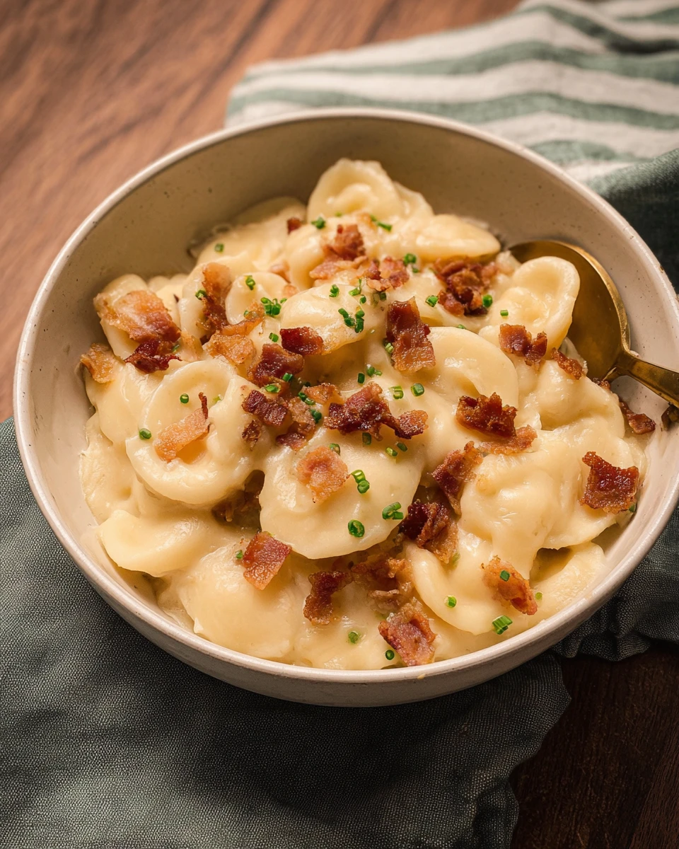 Cauliflower and Bacon Macaroni and Cheese