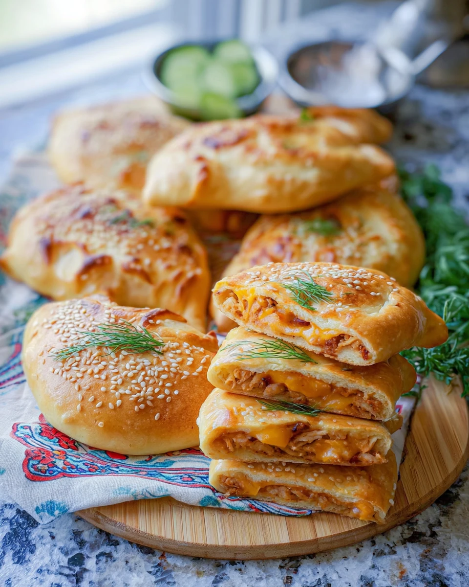 Cheesy Bacon & Cheese Chicken Piroshki