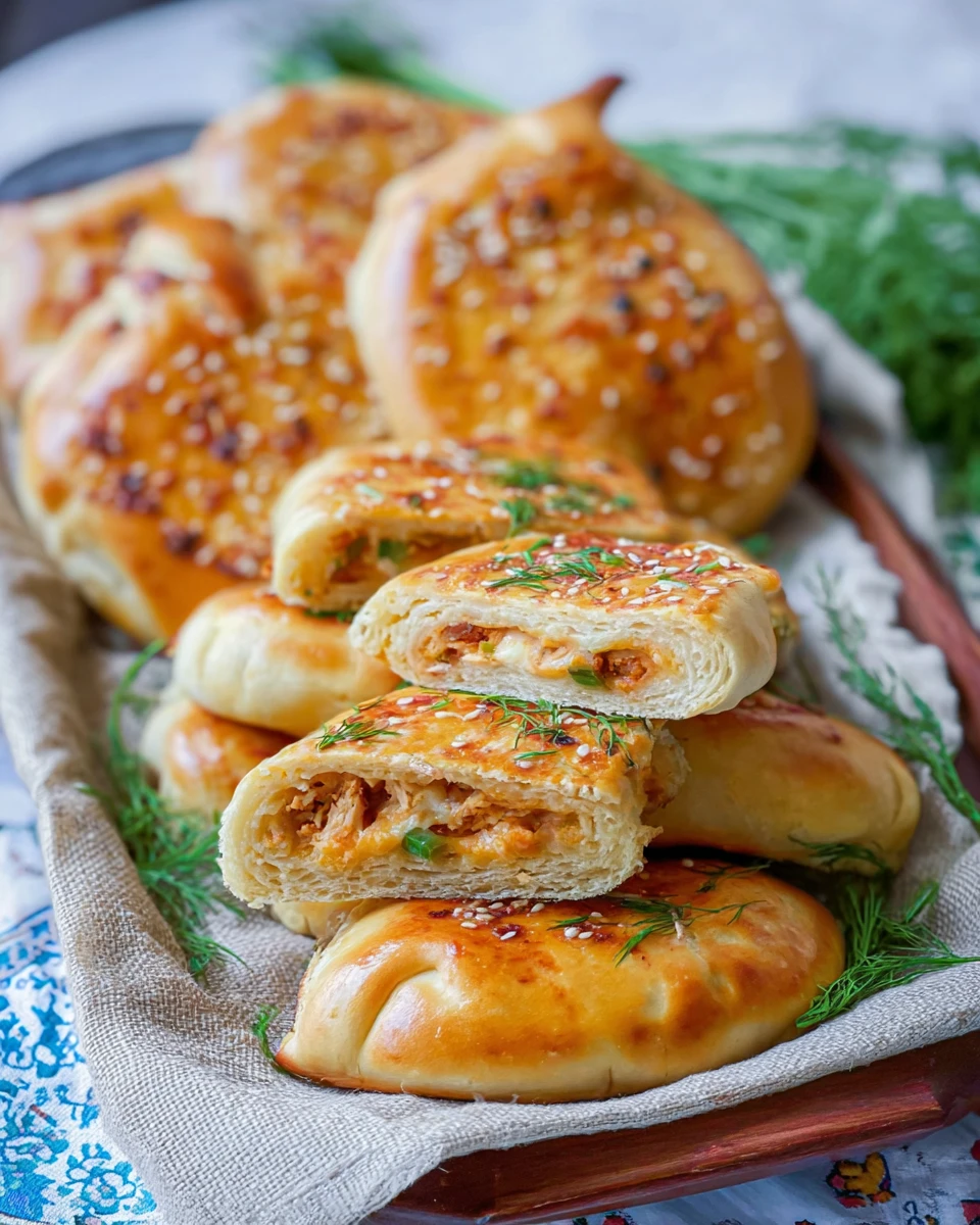 Cheesy Bacon & Cheese Chicken Piroshki