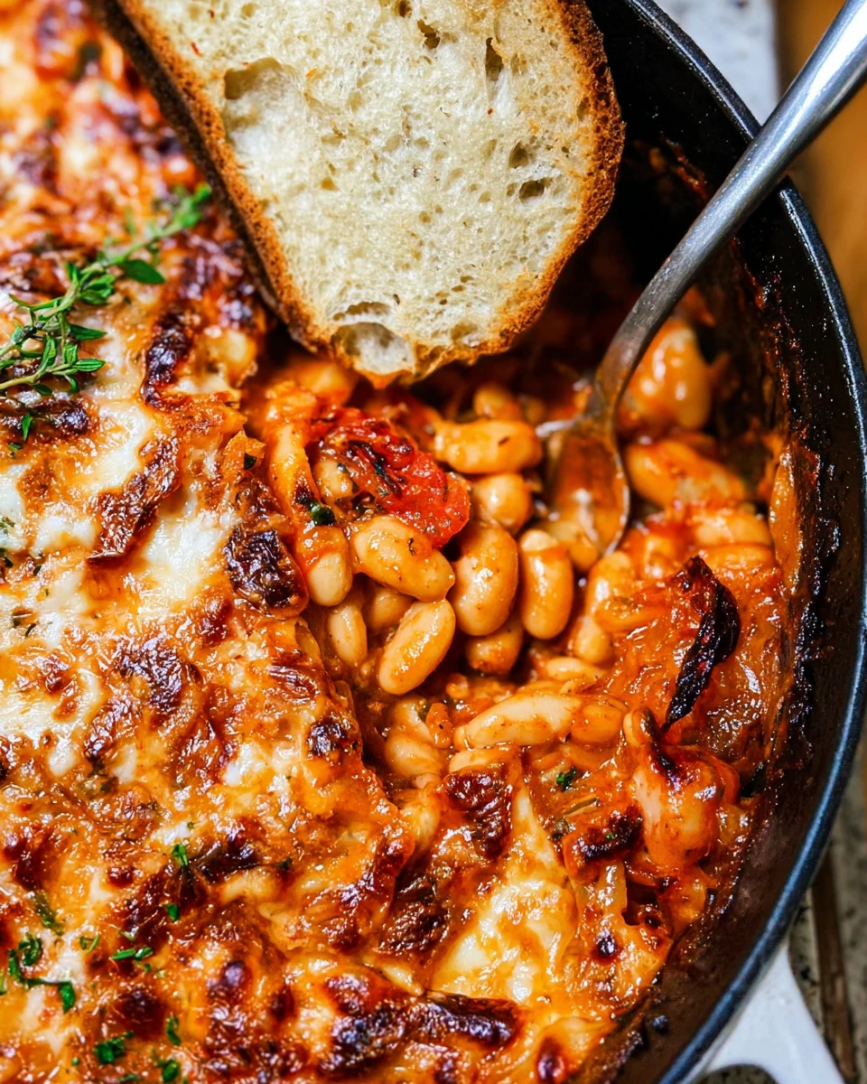 Cheesy White Bean Tomato Bake