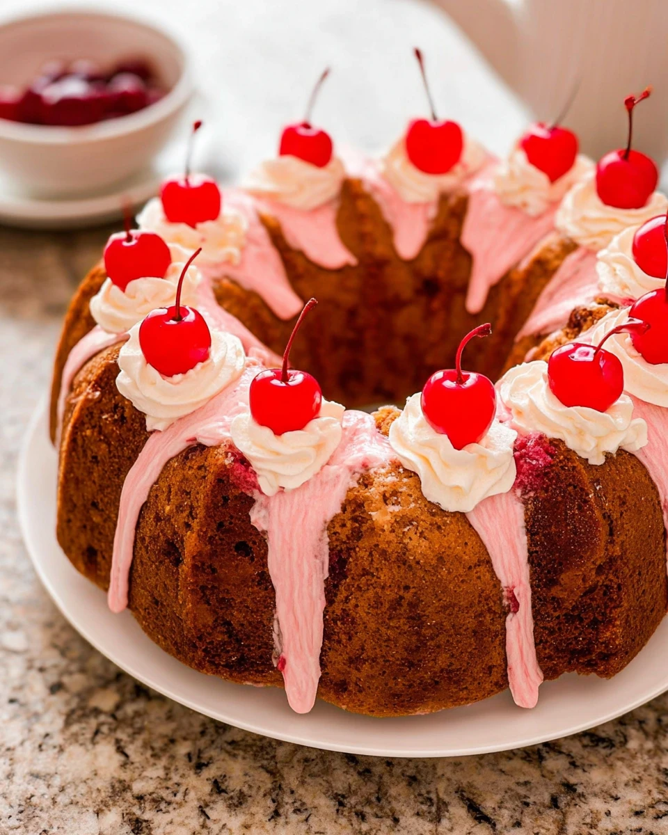 Cherry Almond Bundt Cake