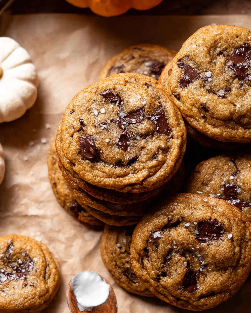 Chewy Pumpkin Chocolate Chip Cookies