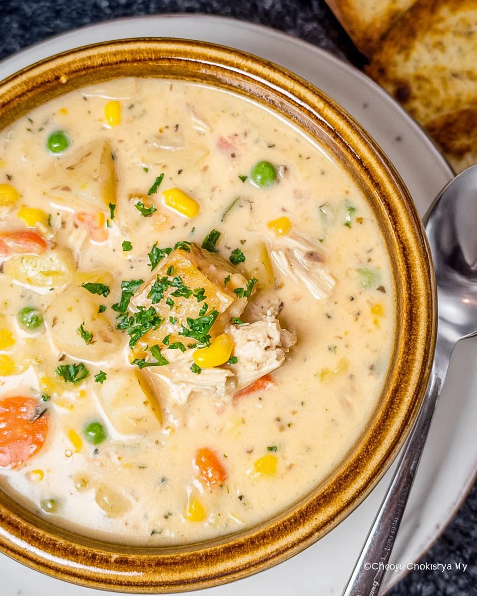 Chicken (or Turkey) Pot Pie Soup