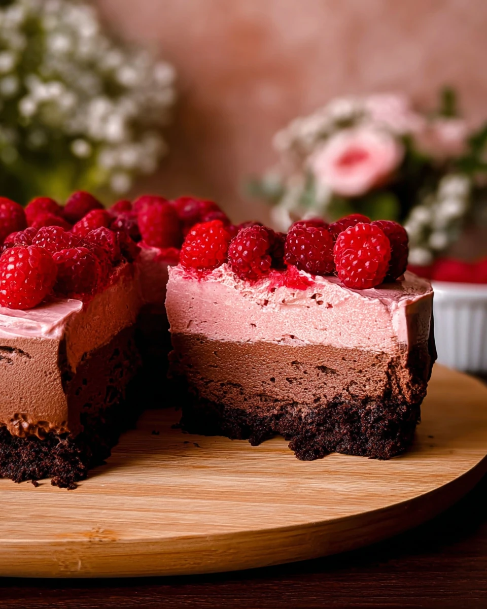 Chocolate Raspberry Mousse Cake