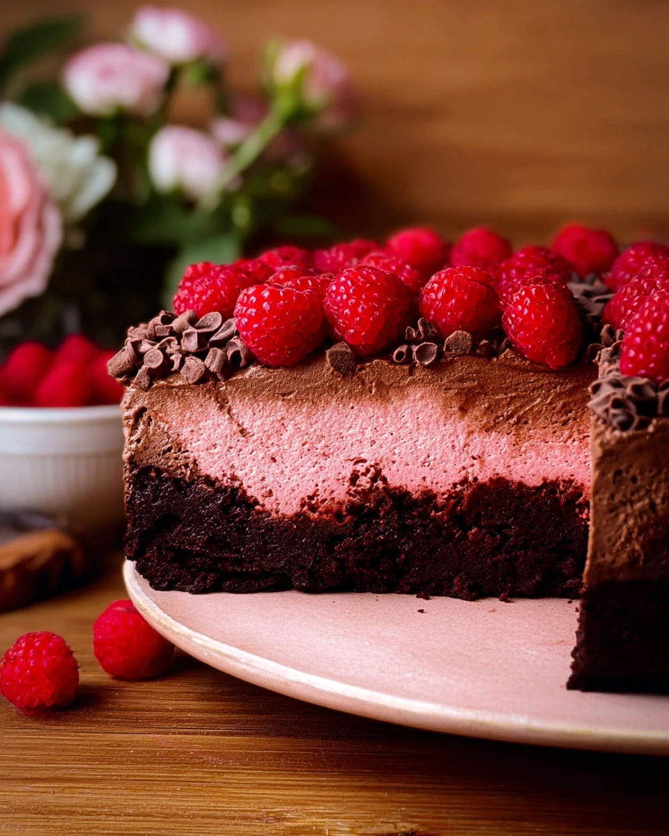 Chocolate Raspberry Mousse Cake