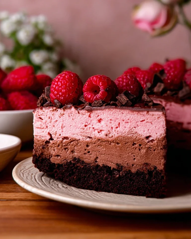 Chocolate Raspberry Mousse Cake