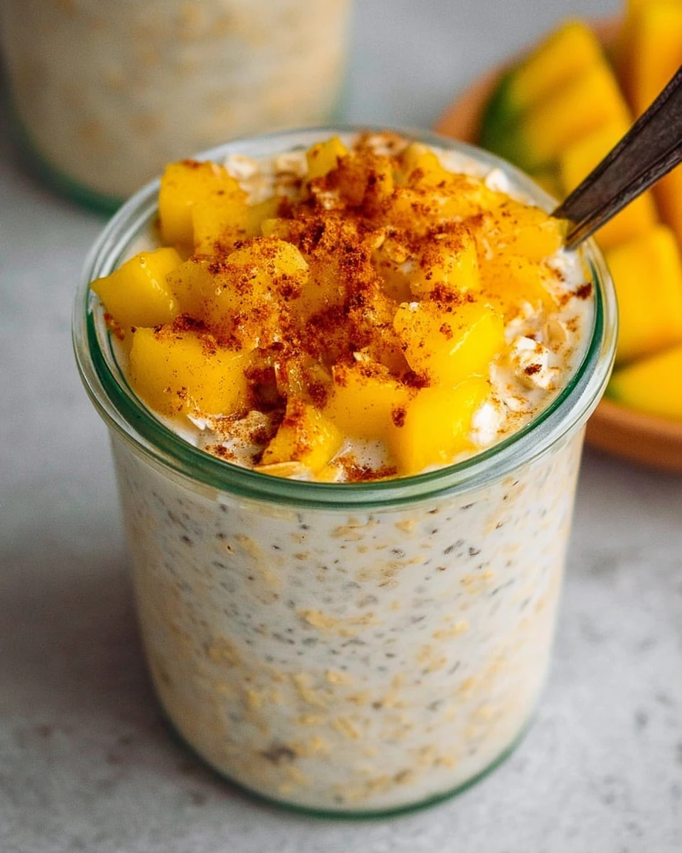 Cinnamon Mango Overnight Oats