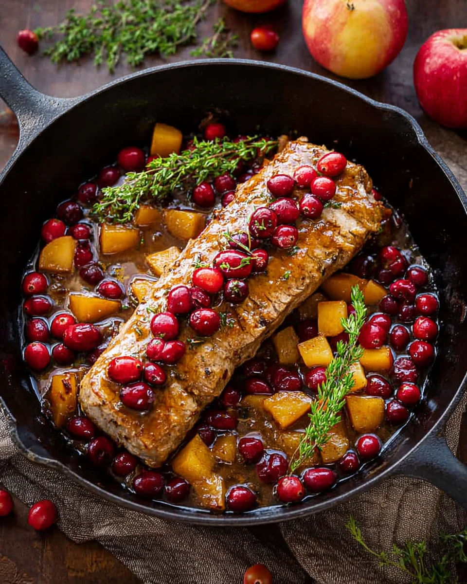 Cranberry Apple Pork Tenderloin