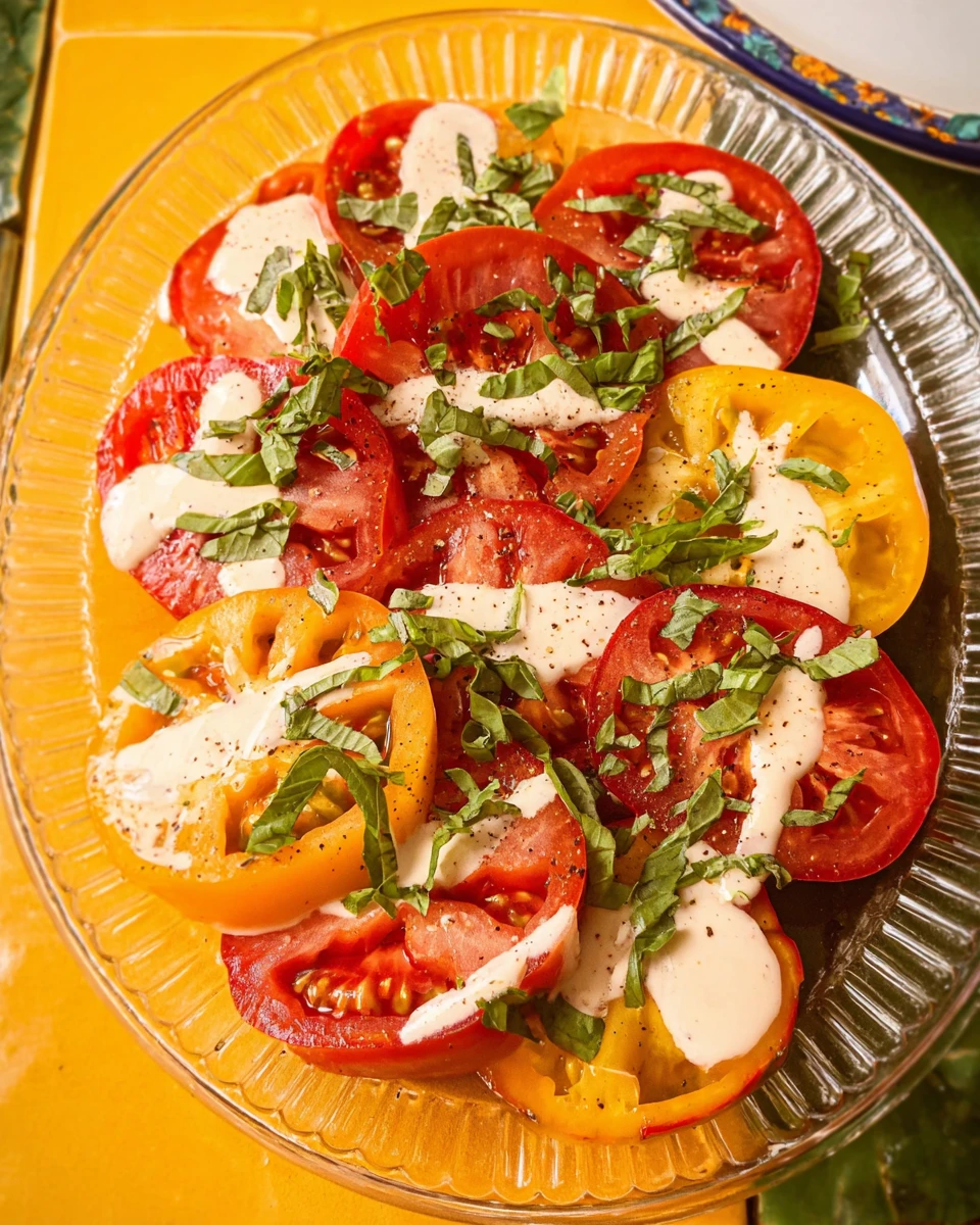 Creamy Backyard Tomato Salad