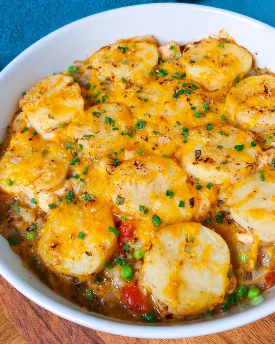 Creamy Potato & Chicken Casserole