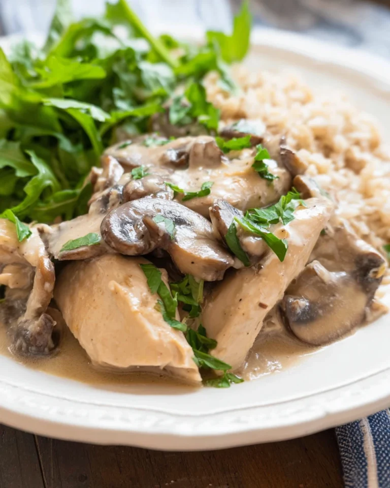 Crockpot Cream of Mushroom Chicken