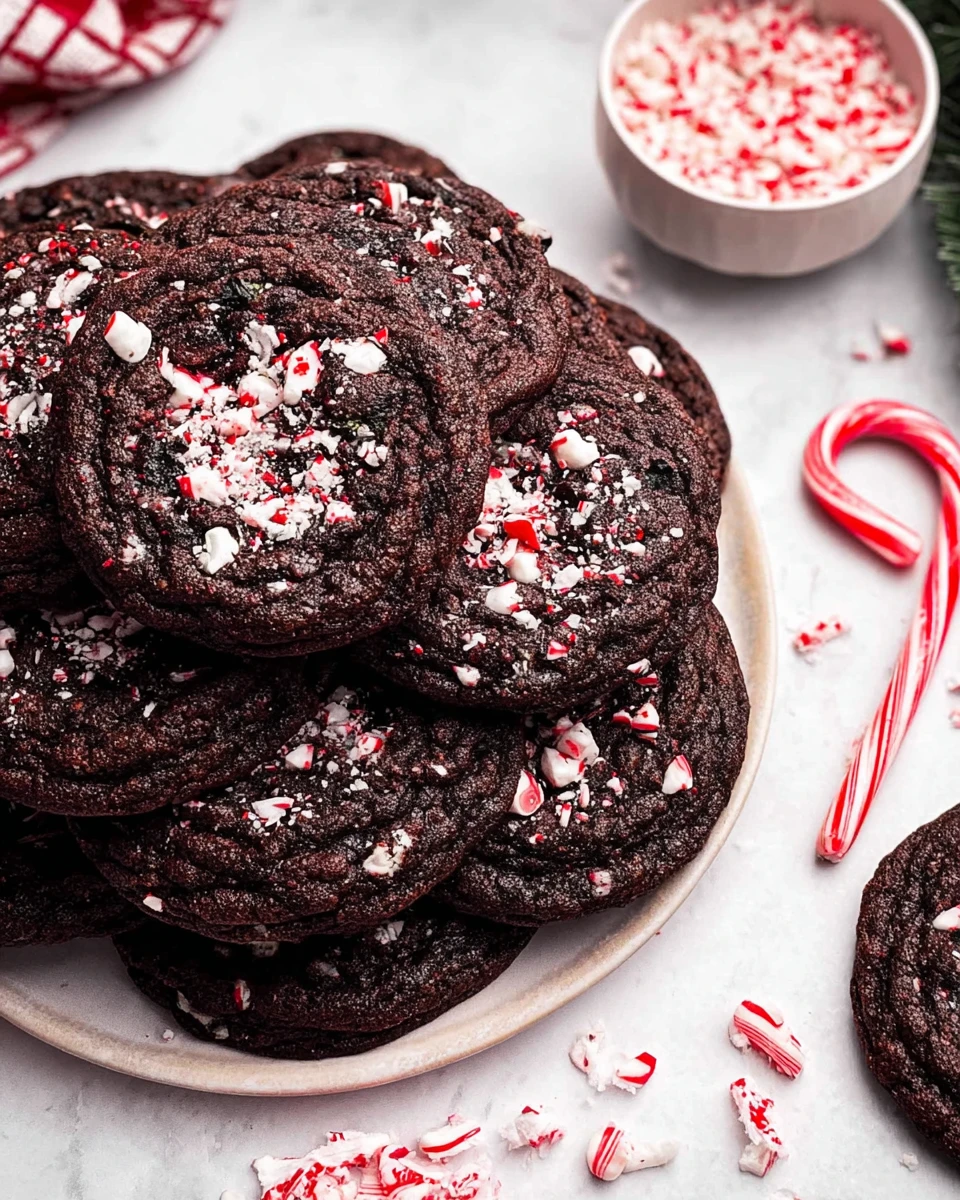 Double Chocolate Peppermint Cookies