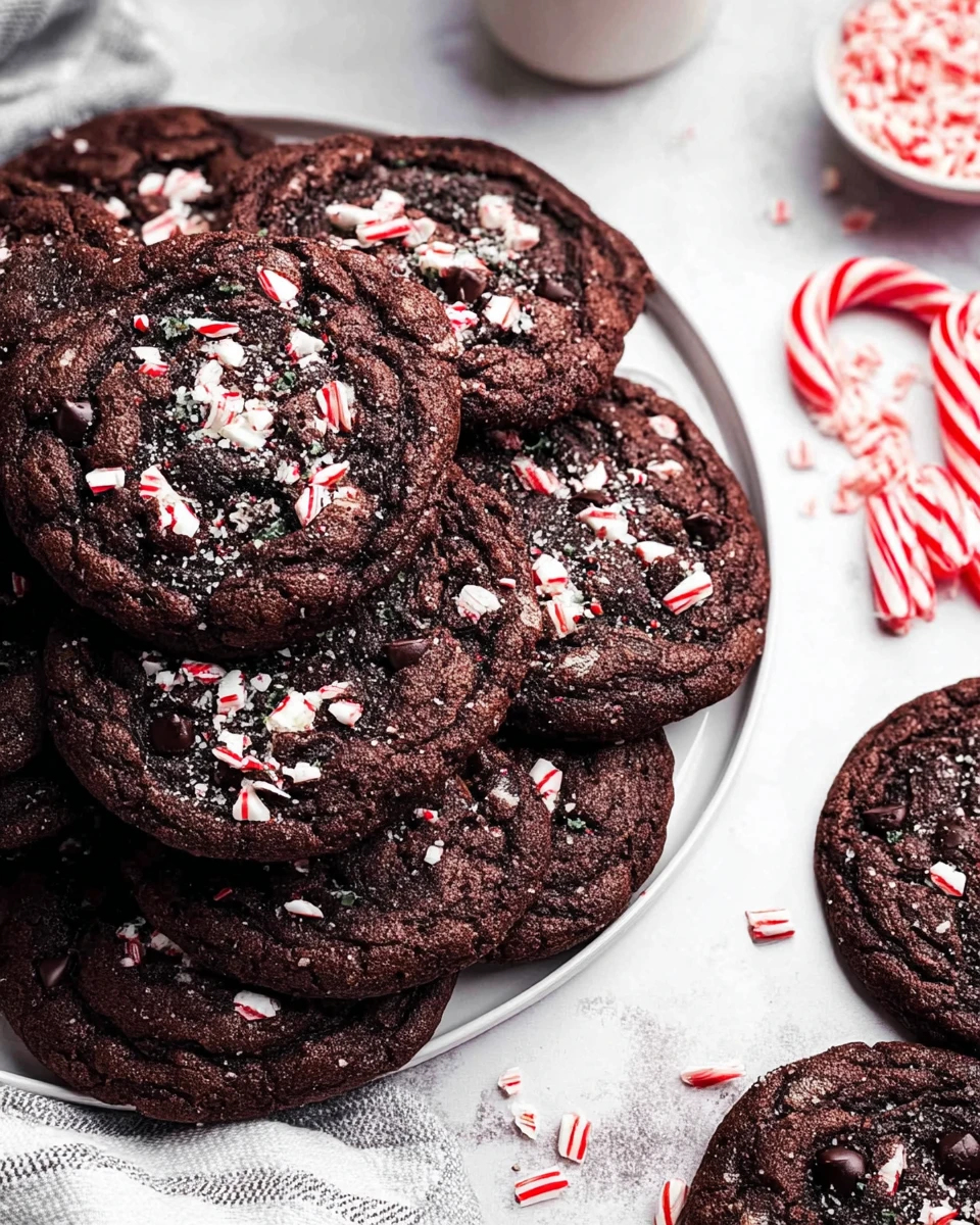Double Chocolate Peppermint Cookies
