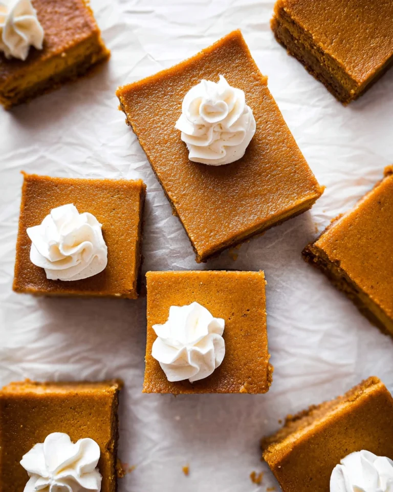 Easy Pumpkin Pie Bars
