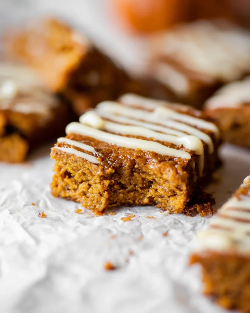 Flourless Pumpkin Bars