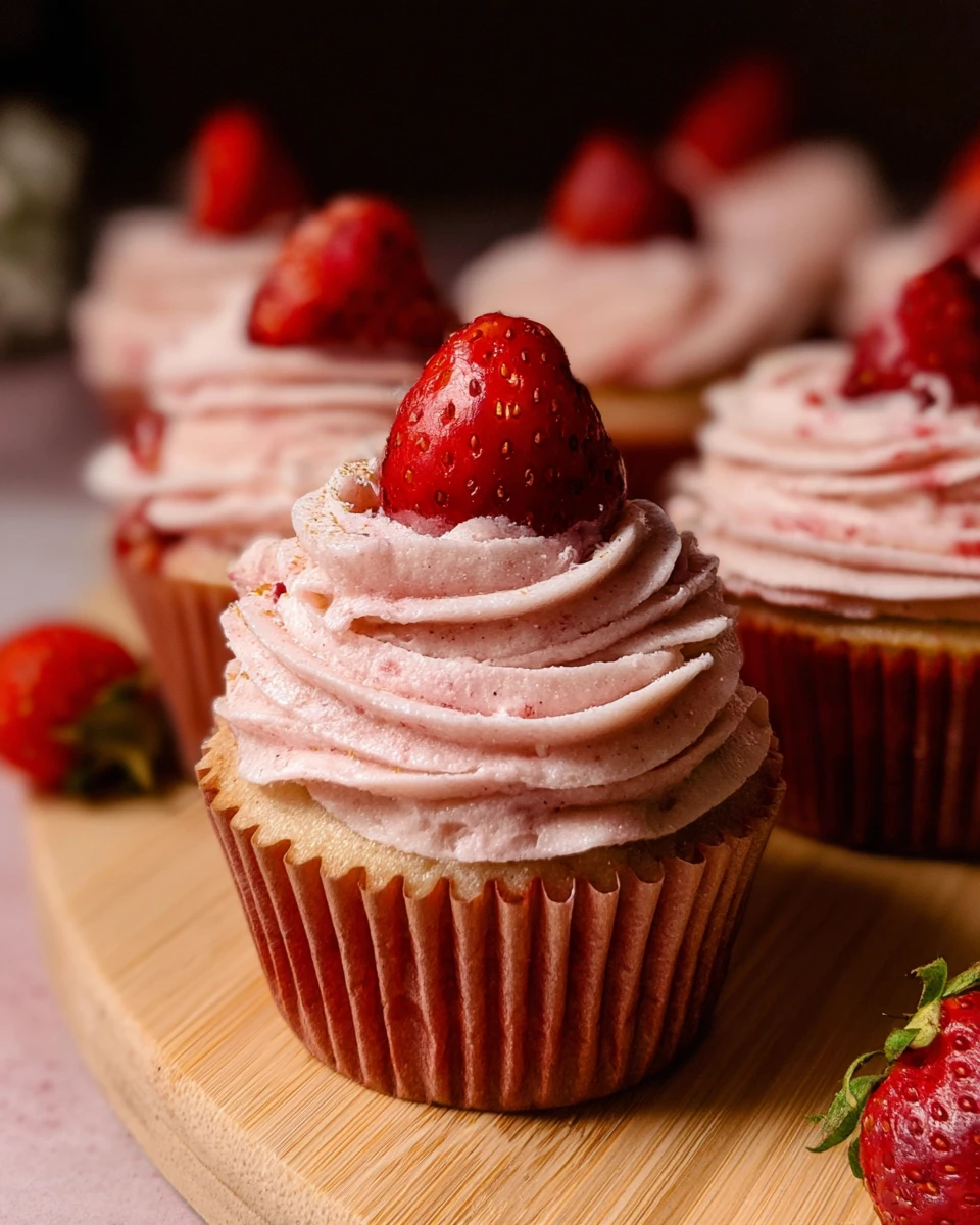 Fresh Strawberry Cupcakes