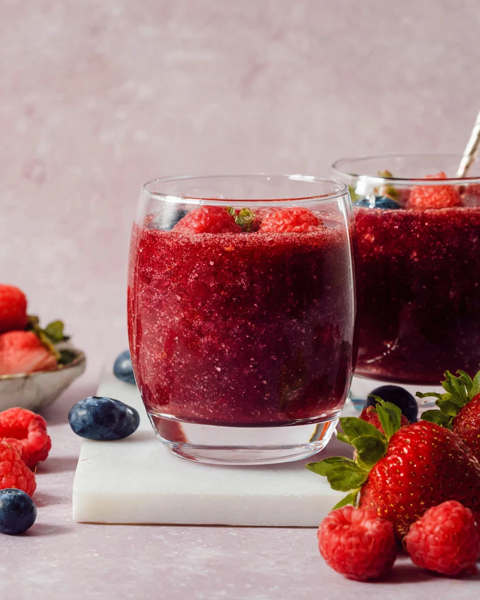 Frozen Raspberry Prosecco Sangria